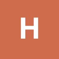 A white letter H on a terracotta square